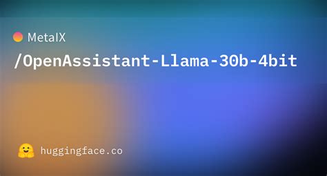 openassistant llama 30b gptq4 128g